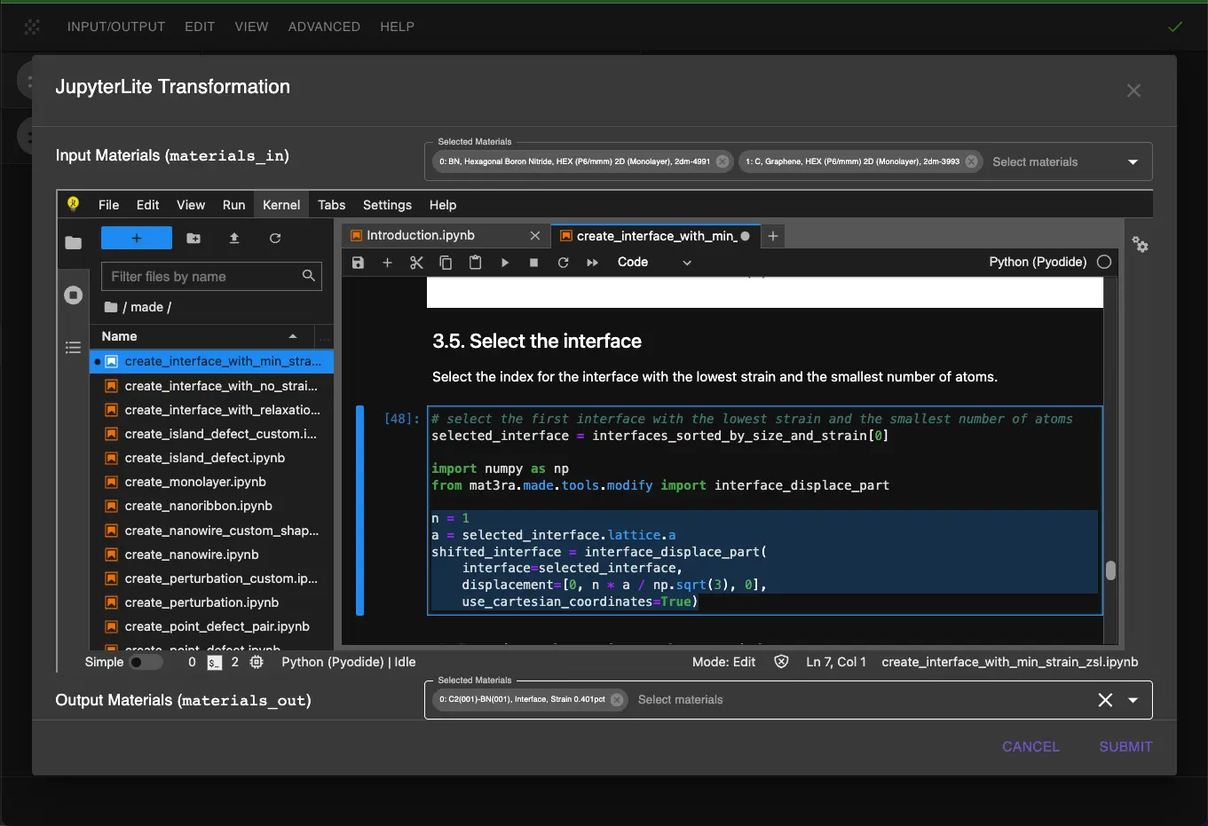 Shift Interface Shift Interface