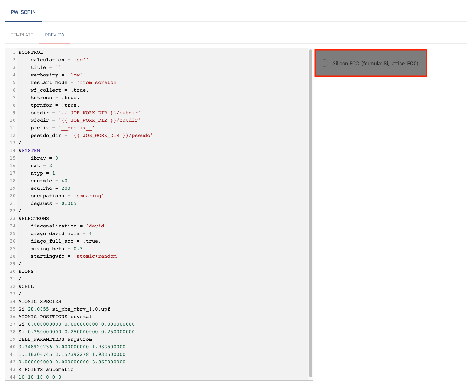 Input Preview "Input Preview"